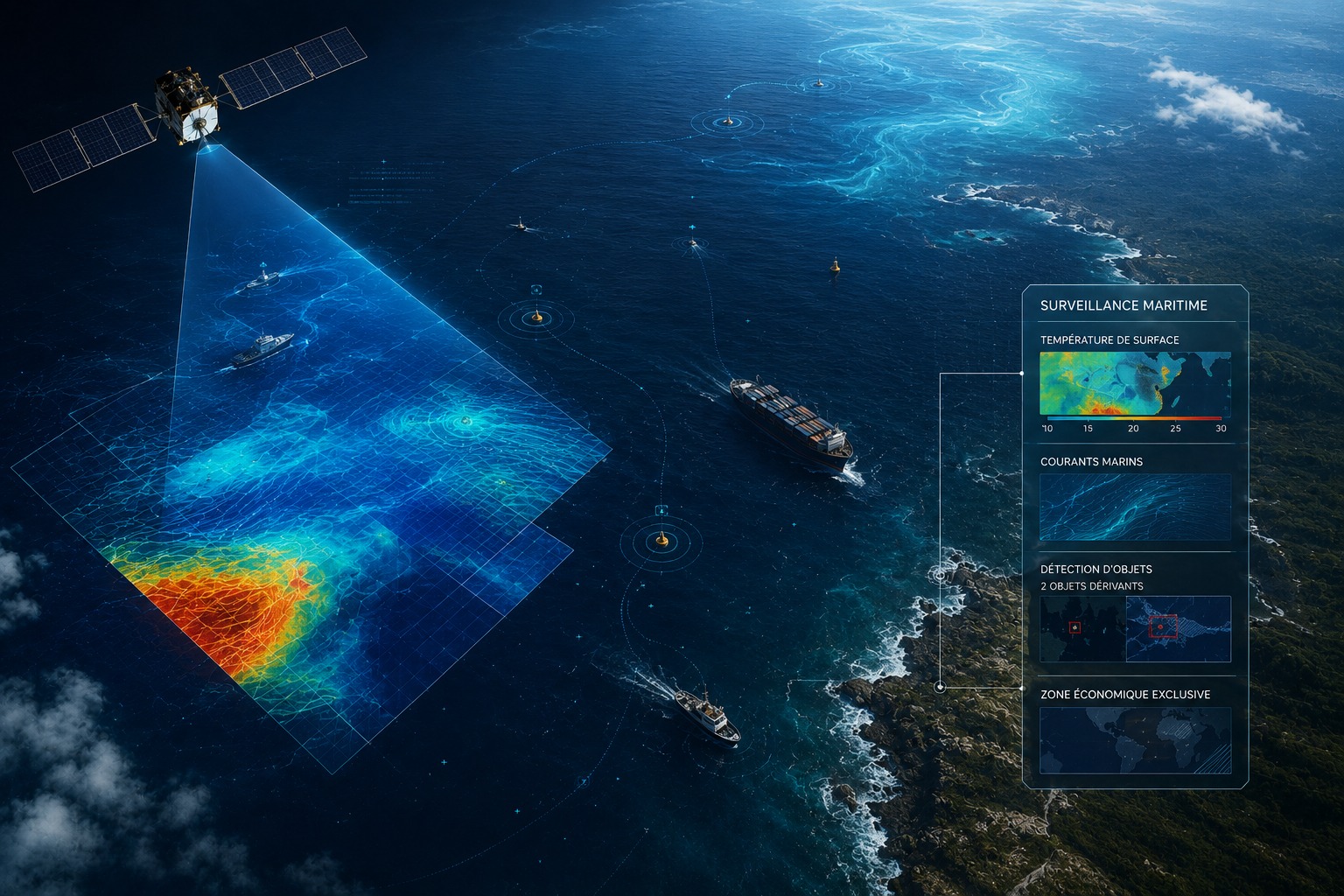 Exemple de tableau de bord GeoNatSat — Observatoire des Océans